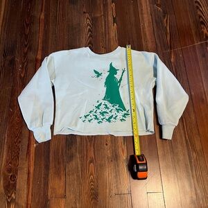 Kids Wicked Graphic Sweatshirt - Green on Light Green